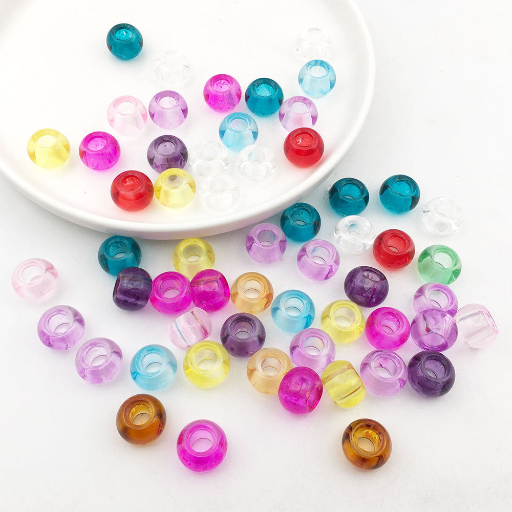 Wholesale 10PCS/Pack Plating Resin Beads 13mm Bracelet Accessories